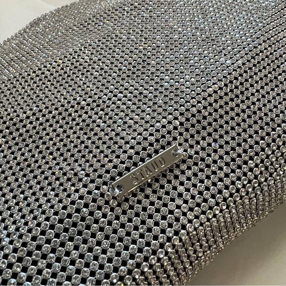Last one! 🪩 STAUD Penny Crystal Mesh Shoulder Bag - Picture 13 of 16